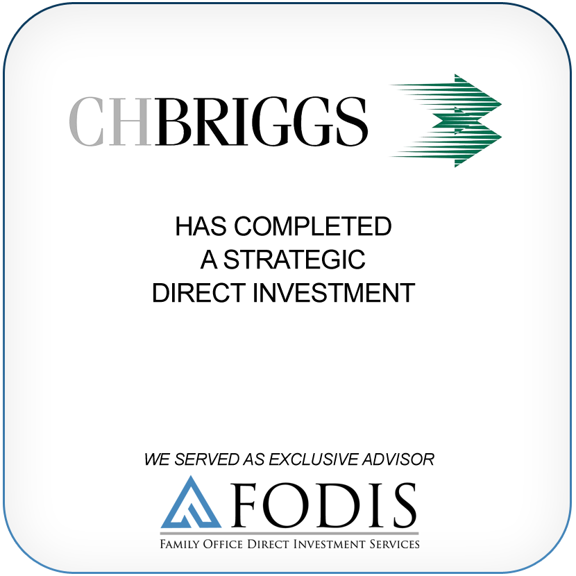 CH Briggs has completed a strategic direct investment
